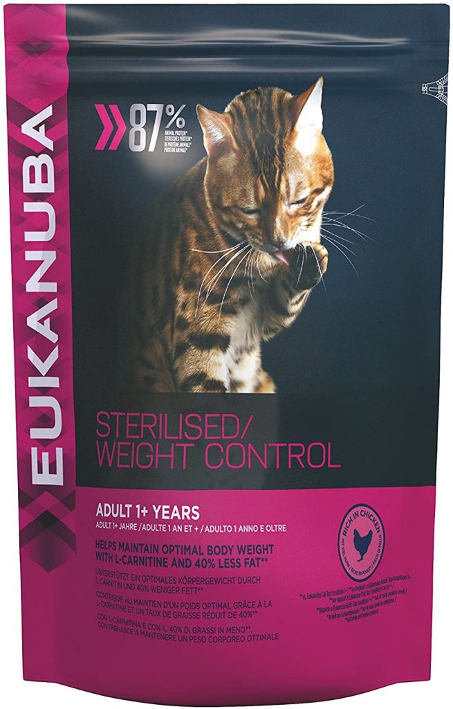 pienso para gatos esterilizados eukanuba